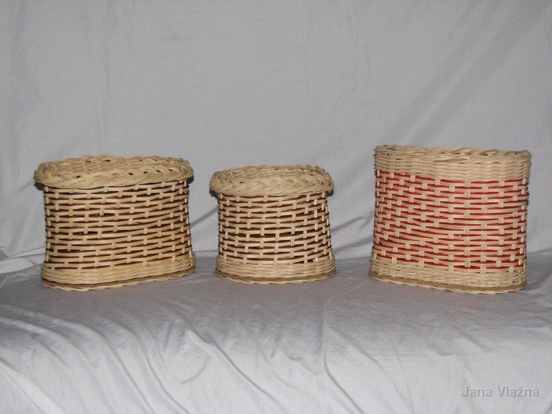 Díla košíkářky Jany Vlažné