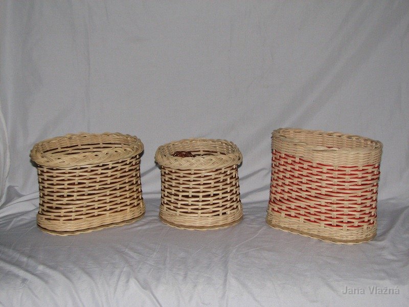 Díla košíkářky Jany Vlažné